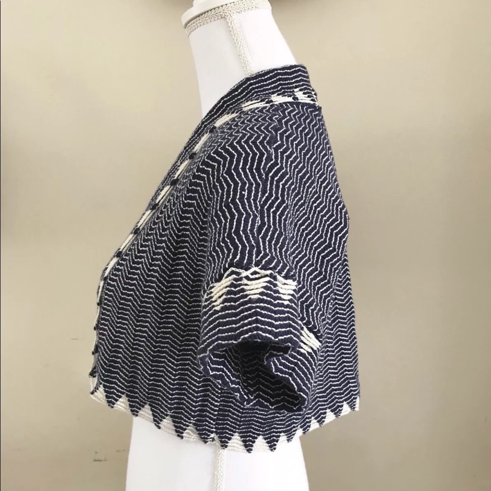 Anthropologie Knit Crop Cardigan Bolero Shrug - Picture 2 of 8